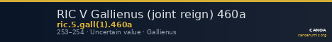 RIC V Gallienus (joint reign) 460a — CANOA
