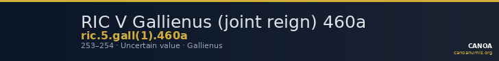 RIC V Gallienus (joint reign) 460a — CANOA