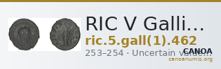 RIC V Gallienus (joint reign) 462 — CANOA