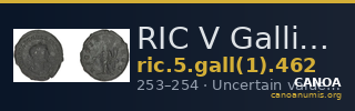 RIC V Gallienus (joint reign) 462 — CANOA