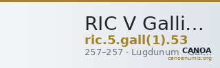 RIC V Gallienus (joint reign) 53 — CANOA