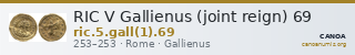 RIC V Gallienus (joint reign) 69 — CANOA