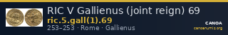 RIC V Gallienus (joint reign) 69 — CANOA