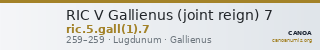 RIC V Gallienus (joint reign) 7 — CANOA