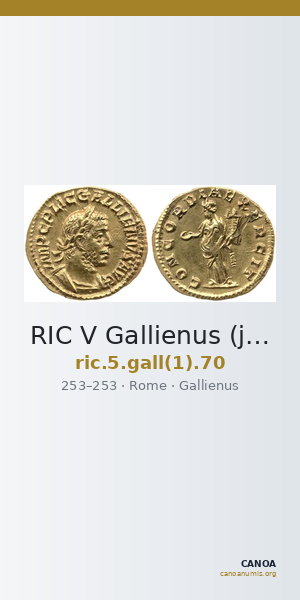 RIC V Gallienus (joint reign) 70 — CANOA