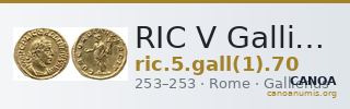 RIC V Gallienus (joint reign) 70 — CANOA