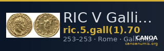 RIC V Gallienus (joint reign) 70 — CANOA