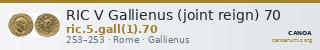 RIC V Gallienus (joint reign) 70 — CANOA