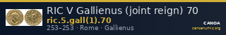 RIC V Gallienus (joint reign) 70 — CANOA