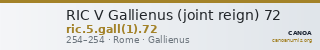 RIC V Gallienus (joint reign) 72 — CANOA