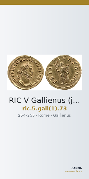 RIC V Gallienus (joint reign) 73 — CANOA