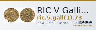 RIC V Gallienus (joint reign) 73 — CANOA