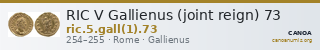 RIC V Gallienus (joint reign) 73 — CANOA