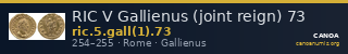 RIC V Gallienus (joint reign) 73 — CANOA
