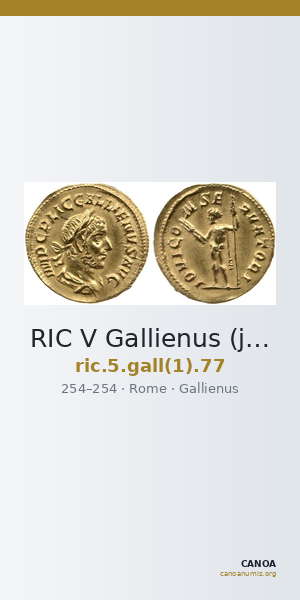 RIC V Gallienus (joint reign) 77 — CANOA