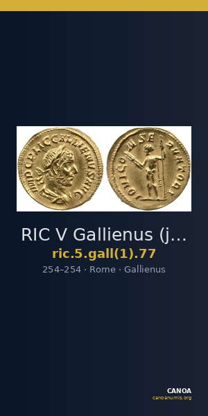 RIC V Gallienus (joint reign) 77 — CANOA
