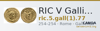 RIC V Gallienus (joint reign) 77 — CANOA
