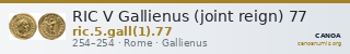 RIC V Gallienus (joint reign) 77 — CANOA