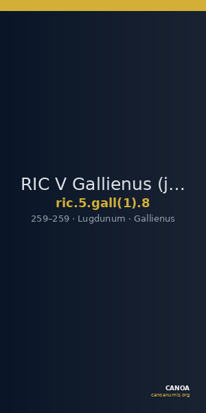 RIC V Gallienus (joint reign) 8 — CANOA