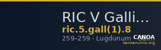 RIC V Gallienus (joint reign) 8 — CANOA