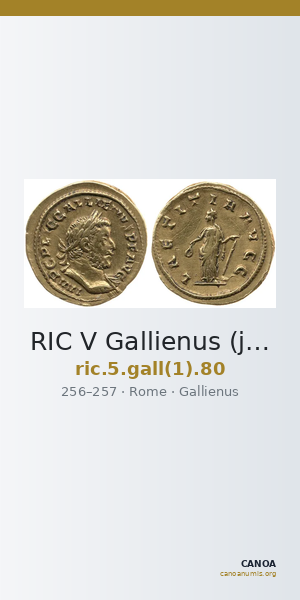 RIC V Gallienus (joint reign) 80 — CANOA