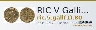 RIC V Gallienus (joint reign) 80 — CANOA