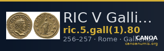 RIC V Gallienus (joint reign) 80 — CANOA