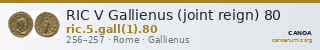 RIC V Gallienus (joint reign) 80 — CANOA
