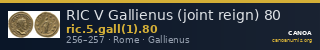 RIC V Gallienus (joint reign) 80 — CANOA