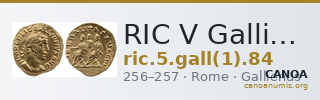 RIC V Gallienus (joint reign) 84 — CANOA