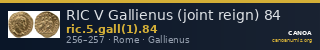 RIC V Gallienus (joint reign) 84 — CANOA