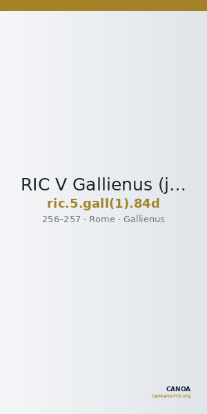 RIC V Gallienus (joint reign) 84d — CANOA