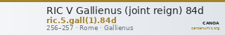 RIC V Gallienus (joint reign) 84d — CANOA