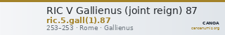 RIC V Gallienus (joint reign) 87 — CANOA