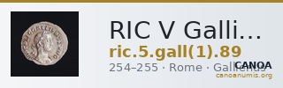 RIC V Gallienus (joint reign) 89 — CANOA