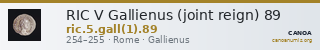 RIC V Gallienus (joint reign) 89 — CANOA