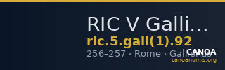 RIC V Gallienus (joint reign) 92 — CANOA