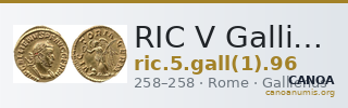 RIC V Gallienus (joint reign) 96 — CANOA