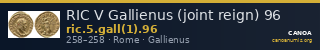 RIC V Gallienus (joint reign) 96 — CANOA