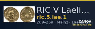 RIC V Laelianus 1 — CANOA