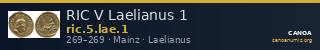 RIC V Laelianus 1 — CANOA