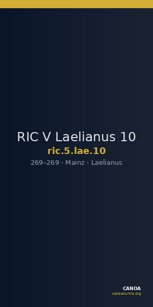 RIC V Laelianus 10 — CANOA