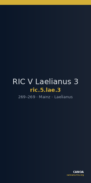 RIC V Laelianus 3 — CANOA