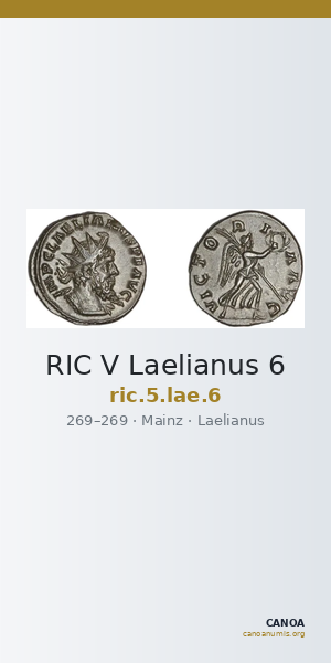 RIC V Laelianus 6 — CANOA