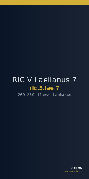 RIC V Laelianus 7 — CANOA