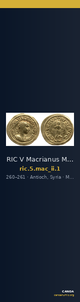 RIC V Macrianus Minor 1 — CANOA