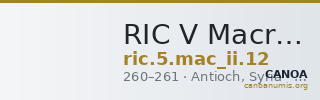 RIC V Macrianus Minor 12 — CANOA