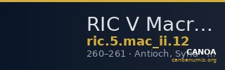 RIC V Macrianus Minor 12 — CANOA