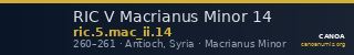 RIC V Macrianus Minor 14 — CANOA