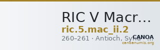 RIC V Macrianus Minor 2 — CANOA